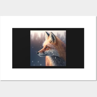 Winter Fox Posters and Art